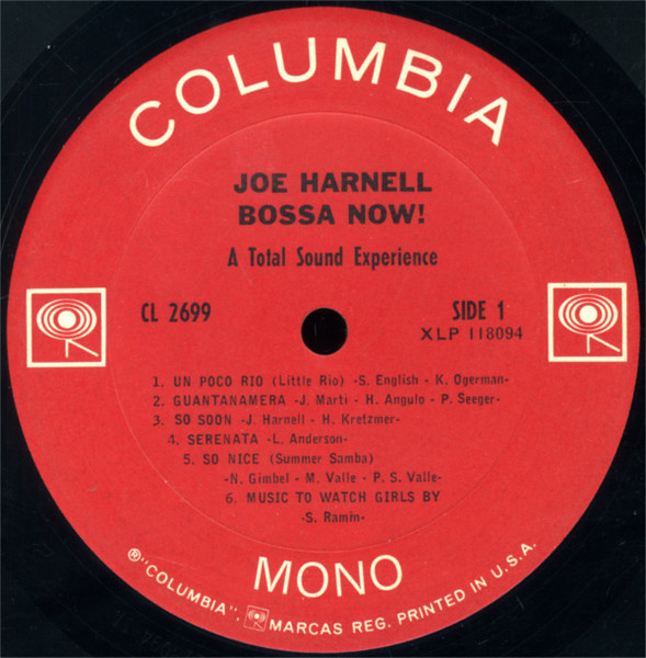 Joe Harnell - Bossa Now! | Columbia (CL 2699) - 3 Joe Harnell - Bossa Now! | Columbia (CL 2699) - 3