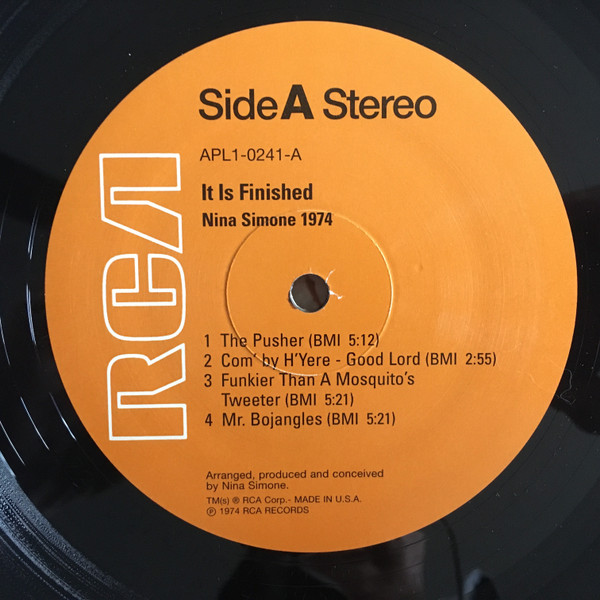 Nina Simone - It Is Finished | RCA (APL 1-0241) - 3