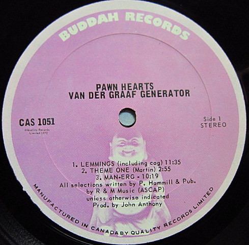 Van Der Graaf Generator - Pawn Hearts | Buddah Records (CAS 1051) - 3