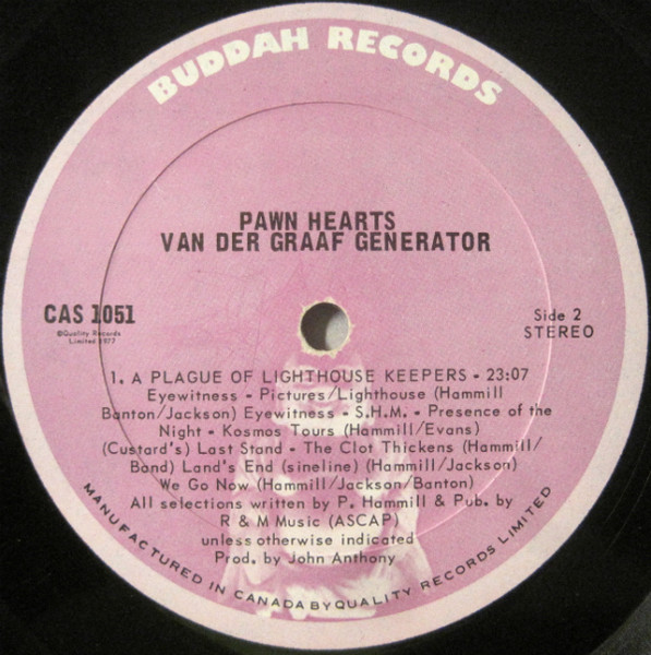 Van Der Graaf Generator - Pawn Hearts | Buddah Records (CAS 1051) - 4