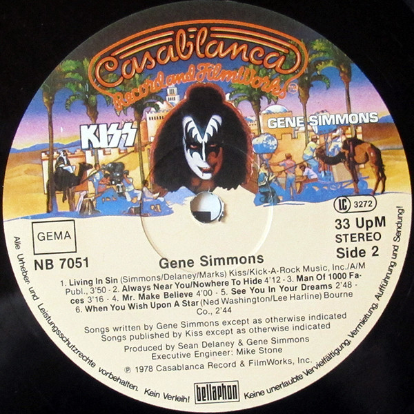 Kiss , Gene Simmons - Gene Simmons | Casablanca (NB 7051) - main
