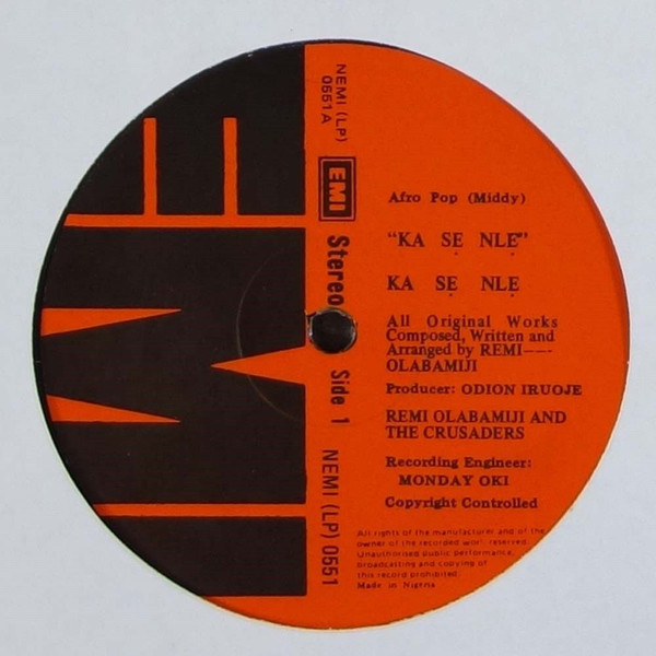Remi Olabamiji And His Singing Crusaders - Ka Sẹ Nlẹ | EMI (NEMI (LP) 0552) - 3