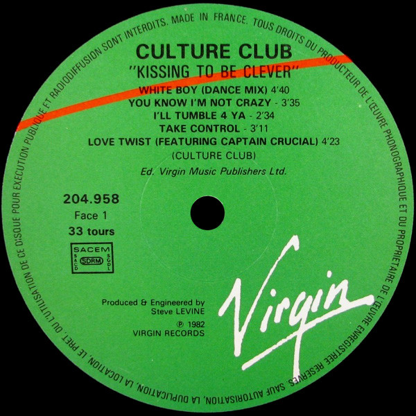 Culture Club - Kissing To Be Clever | Virgin (204 958) - 3