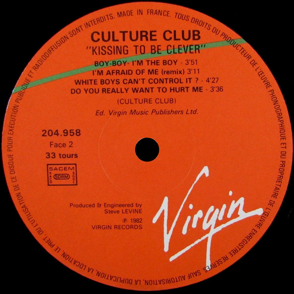 Culture Club - Kissing To Be Clever | Virgin (204 958) - 4