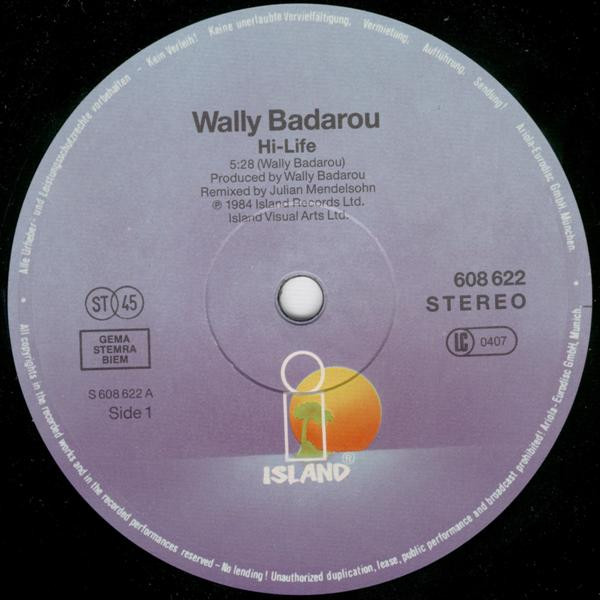 Wally Badarou - Hi-Life | Island Records (608 622) - 2