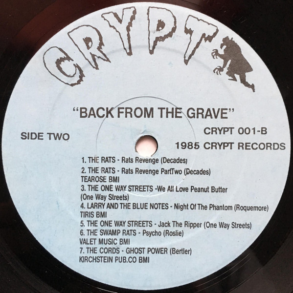 Various - Back From The Grave | Crypt Records (CRYPT LP 001) - 4 Various - Back From The Grave | Crypt Records (CRYPT LP 001) - 4