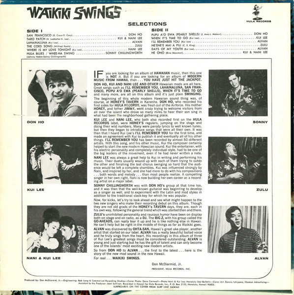 Various - Waikiki Swings | Hula Records (HS-520) - 2 Various - Waikiki Swings | Hula Records (HS-520) - 2