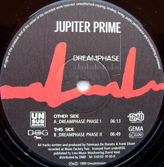 Jupiter Prime - Dreamphase | Unsubmissive Records (USM-024-6) - main Jupiter Prime - Dreamphase | Unsubmissive Records (USM-024-6) - main