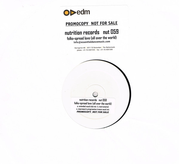 Folko - Spread Love (All Over The World) | Nutrition (NUT 059) - main