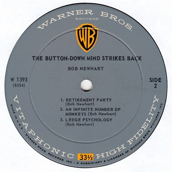 Bob Newhart - The Button-Down Mind Strikes Back! | Warner Bros. Records (W 1393) - 4 Bob Newhart - The Button-Down Mind Strikes Back! | Warner Bros. Records (W 1393) - 4