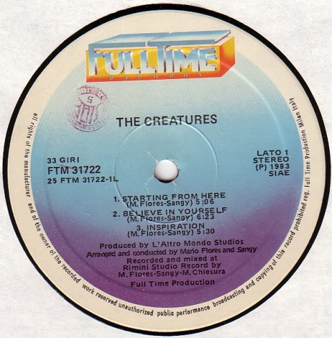 The Creatures - L'Altro Mondo Studios | Full Time Records (FTM 31722) - 4 The Creatures - L'Altro Mondo Studios | Full Time Records (FTM 31722) - 4