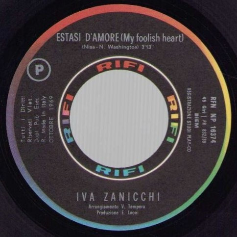 Iva Zanicchi - Vivrò / Estasi D'Amore | Rifi (RFN-NP 16374) - 4