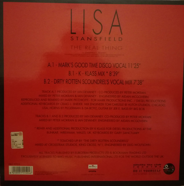 Lisa Stansfield - The Real Thing | Nitelite The Club Records (NLC 9703) - 2