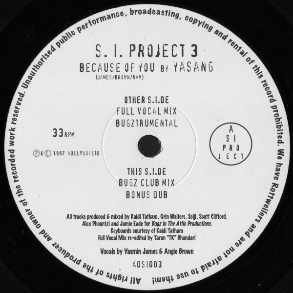 Yasang - Because Of You | SI Project (ADSI003)