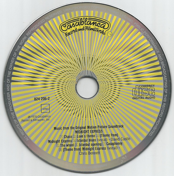 Giorgio Moroder - Midnight Express (Music From The Original Motion Picture Soundtrack) | Casablanca (824 206-2) - 4