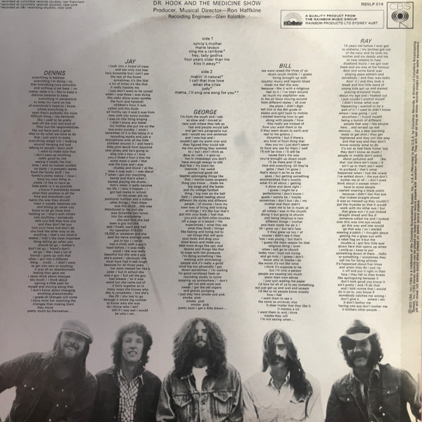 Dr. Hook & The Medicine Show - Doctor Hook | Rainbow (RSVLP 014) - 2 Dr. Hook & The Medicine Show - Doctor Hook | Rainbow (RSVLP 014) - 2