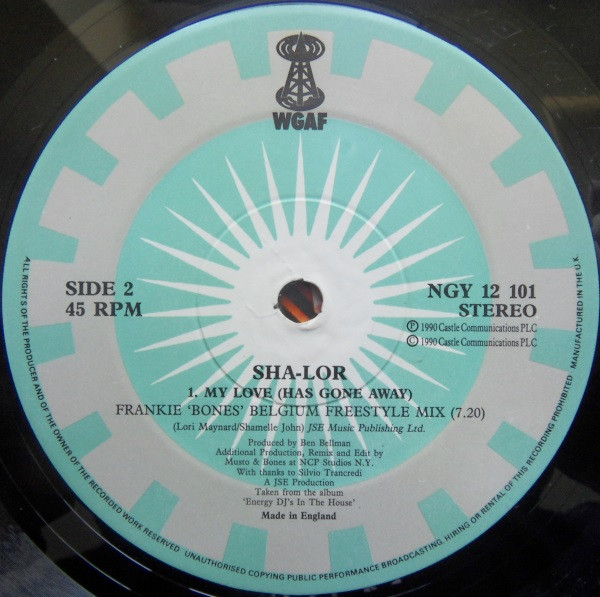 Sha-lor - My Love (The Musto / Bones Remixes) | WGAF Records (NGY 12 101) - 3 Sha-lor - My Love (The Musto / Bones Remixes) | WGAF Records (NGY 12 101) - 3