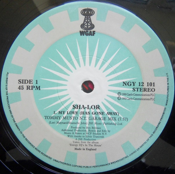 Sha-lor - My Love (The Musto / Bones Remixes) | WGAF Records (NGY 12 101) - 2 Sha-lor - My Love (The Musto / Bones Remixes) | WGAF Records (NGY 12 101) - 2