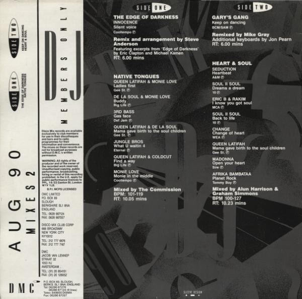 Various - August 90 - Mixes 2 | DMC (DMC 91/2) - 2