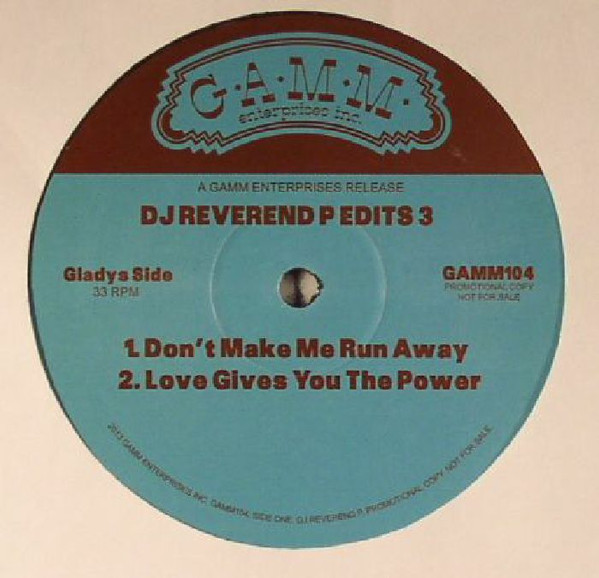 DJ Reverend P - Edits 3 | G.A.M.M. (GAMM104) - 3