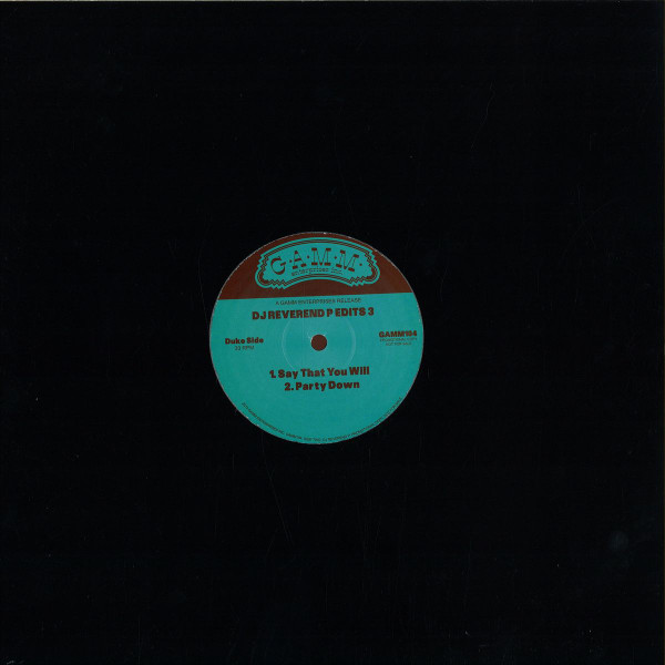 DJ Reverend P - Edits 3 | G.A.M.M. (GAMM104) - 2