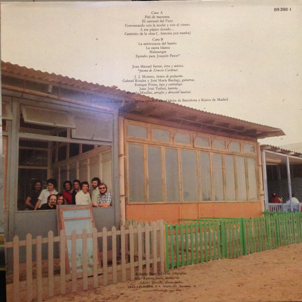 Joan Manuel Serrat - ... Para Piel De Manzana | Ariola (89 398-I) - 2