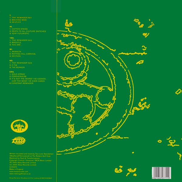 Two Lone Swordsmen - Tiny Reminders | Warp Records (WARPLP77) - 2 Two Lone Swordsmen - Tiny Reminders | Warp Records (WARPLP77) - 2