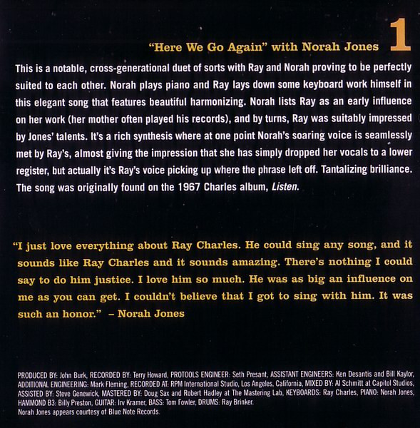 Ray Charles - Genius Loves Company | Liberty EMI Records UK (7243 8 66541 2 0) - 4 Ray Charles - Genius Loves Company | Liberty EMI Records UK (7243 8 66541 2 0) - 4