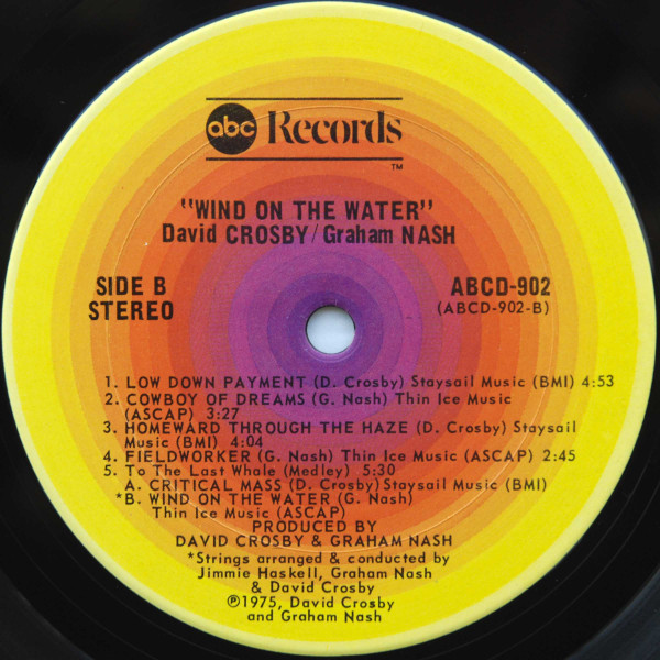 Crosby & Nash - Wind On The Water | ABC Records (ABCD-902) - 4 Crosby & Nash - Wind On The Water | ABC Records (ABCD-902) - 4