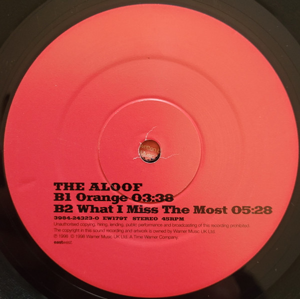 The Aloof - What I Miss The Most | EastWest (EW179T) - 3
