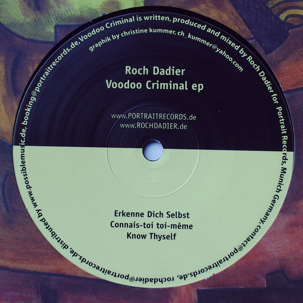 Roch Dadier - Voodoo Criminal EP | Portrait Records (PORTRAIT 001) - main Roch Dadier - Voodoo Criminal EP | Portrait Records (PORTRAIT 001) - main