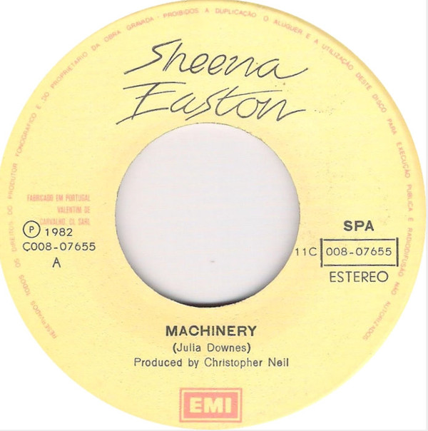 Sheena Easton - Machinery | EMI (11C 008-07655) - 2