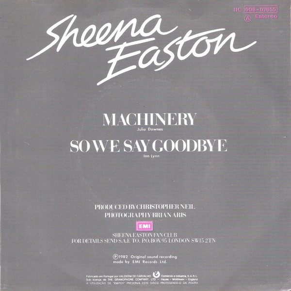 Sheena Easton - Machinery | EMI (11C 008-07655)