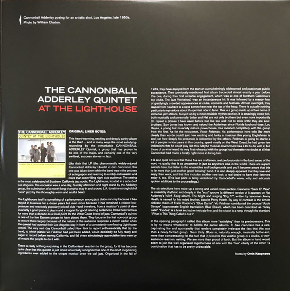The Cannonball Adderley Quintet - At The Lighthouse | Jazz Images (37085) - 3