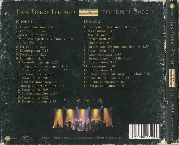 Jean-Pierre Ferland - Tournée 2000 | Jaune (PJC-2 1032) - 2