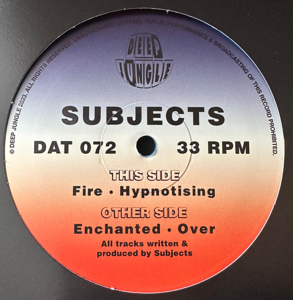 Subjects - Enchanted / Over / Fire / Hypnotising | Deep Jungle (DAT 072) - main Subjects - Enchanted / Over / Fire / Hypnotising | Deep Jungle (DAT 072) - main
