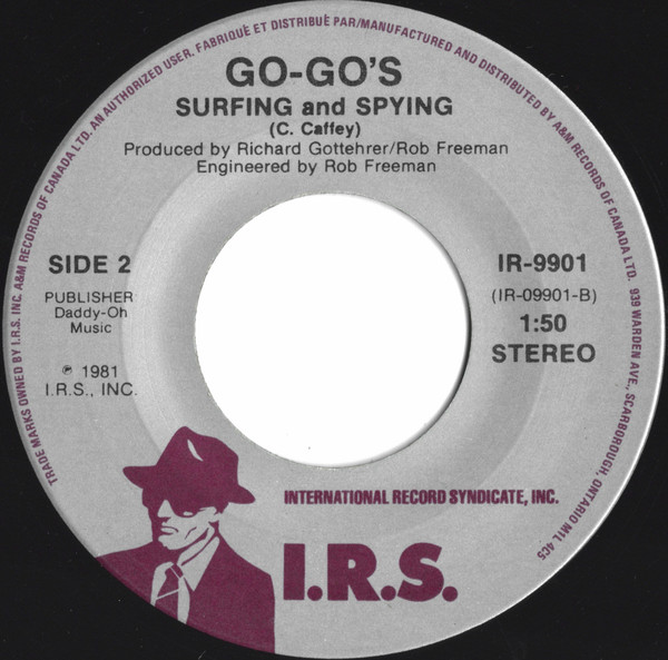 Go-Go's - Our Lips Are Sealed | I.R.S. Records (IR-9901) - 2