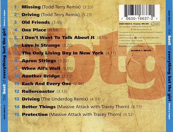 Everything But The Girl - The Best Of Everything But The Girl | Blanco Y Negro (0630-16637-2) - 2