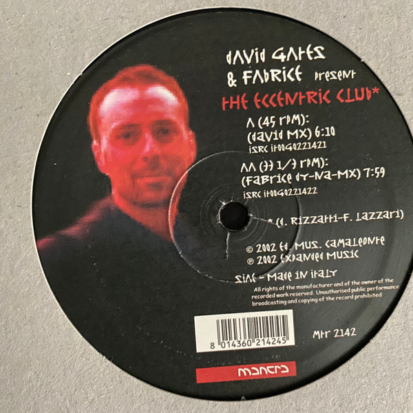 David Gates & Fabrice - The Eccentric Club | Mantra Vibes (MTR 2142)