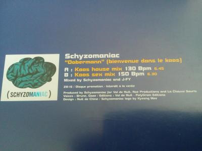 Schyzomaniac - Dobermann (Bienvenue Dans Le Chaos) | Island Records (2816) - 3