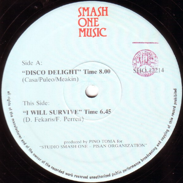Regina Rogers - Disco Delight / I Will Survive | Smash One Music (SHO 12214) - 4