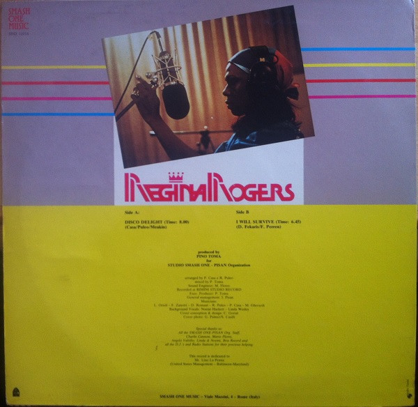 Regina Rogers - Disco Delight / I Will Survive | Smash One Music (SHO 12214) - 2