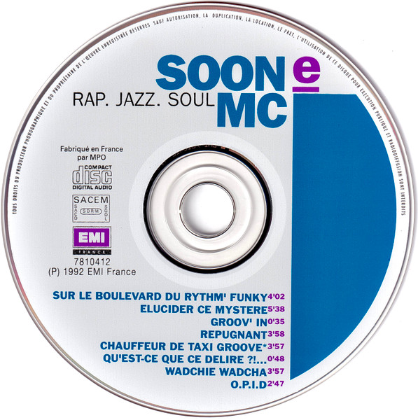 Soon E MC - Rap. Jazz. Soul | EMI France (7810412) - 3 Soon E MC - Rap. Jazz. Soul | EMI France (7810412) - 3