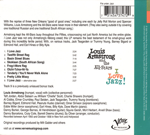 Louis Armstrong And His All-Stars - I Love Jazz! | Verve Records (543 747-2) - 2 Louis Armstrong And His All-Stars - I Love Jazz! | Verve Records (543 747-2) - 2