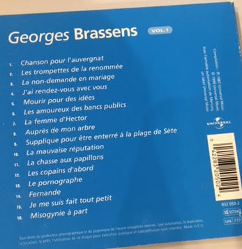 Georges Brassens - Vol. 1 [CD] | Universal (832 050-2) - 2