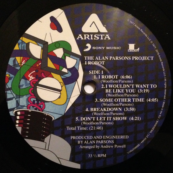 The Alan Parsons Project - I Robot [Vinyl] | Arista (88985375411) - 4