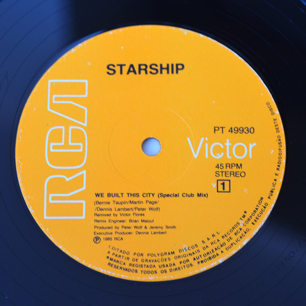 Starship - We Built This City | RCA Victor (PT 49930)
