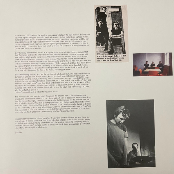 To Rococo Rot - The Amateur View | City Slang (slang50596lp) - 3 To Rococo Rot - The Amateur View | City Slang (slang50596lp) - 3