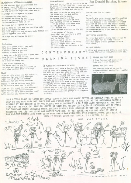 Wat Tyler - Contemporary Farming Issues | Rugger Bugger Discs (DUMP 001) - 4