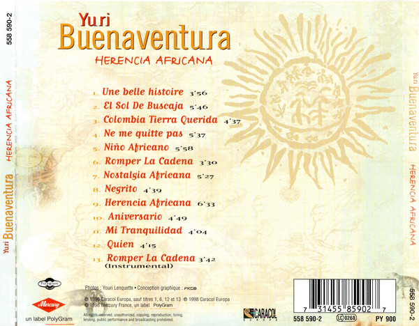 Yuri Buenaventura - Herencia Africana | Mercury (558 590-2) - 2 Yuri Buenaventura - Herencia Africana | Mercury (558 590-2) - 2